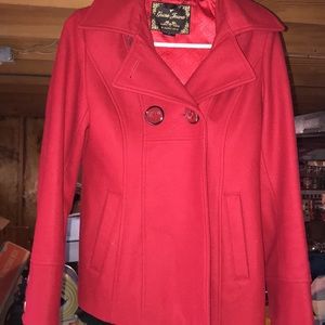 Guess Jean's Pea Coat with Hood, Size XS